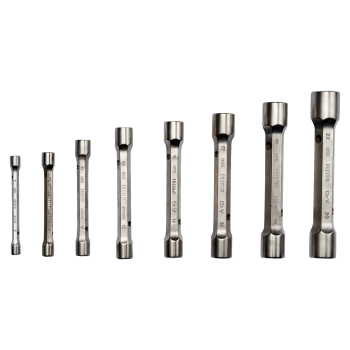 Chave de caixa dupla 6X6 conjunto 6X7-20X22, carteira com 8 pcs