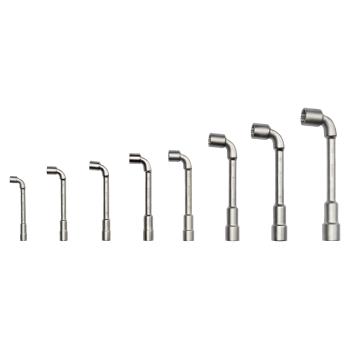 Conjunto de chaves de caixa de tubo aberto 6X12, 8 pcs em carteira