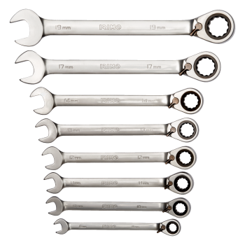 Conjuntos de chaves de roquete combinadas, suporte 8 Pcs