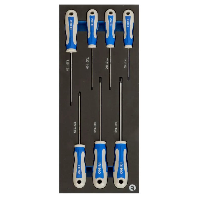 Inserções de espuma 1/3 com chaves de parafusos Torx - 7 pcs Inserções de espuma 1/3 com chaves de parafusos Torx - 7 pcs