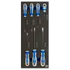 Inserções de espuma 1/3 com chaves de parafusos retas e chaves de fendas - 7 pcs Inserções de espuma 1/3 com chaves de parafusos retas e chaves de fendas - 7 pcs