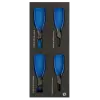 Inserções de espuma 1/3 com alicates para anéis de retenção - 4 pcs Inserções de espuma 1/3 com alicates para anéis de retenção - 4 pcs