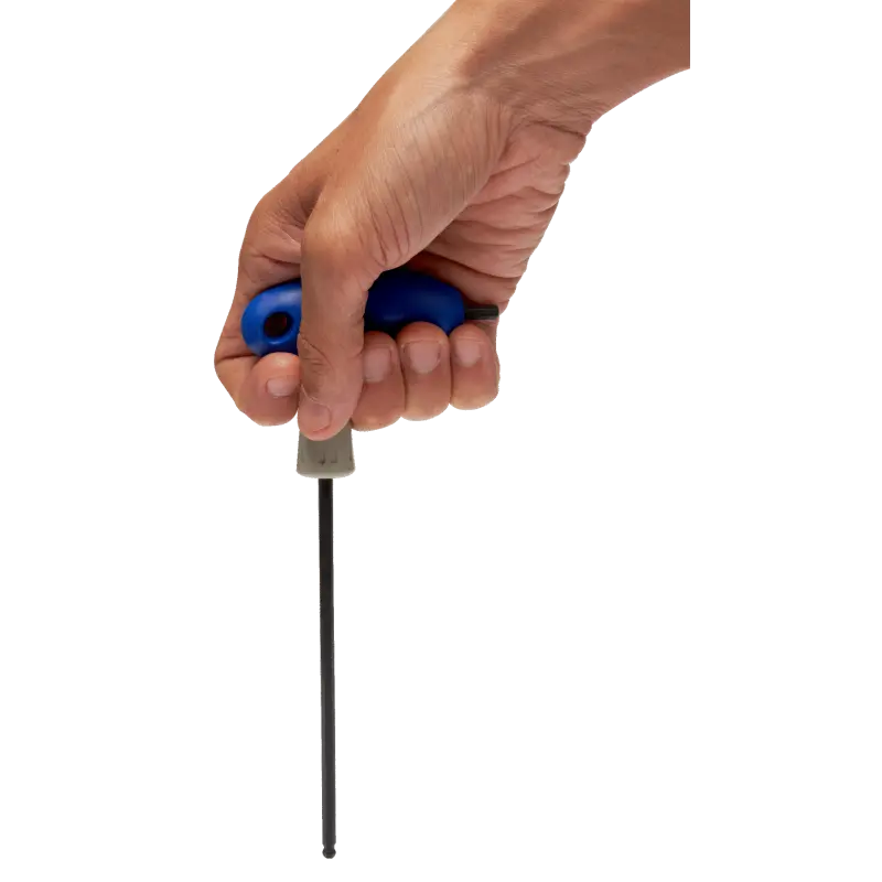 Chave de parafusos de esfera sextavada com pega em T 3X100 mm Chave de parafusos de esfera sextavada com pega em T 3X100 mm