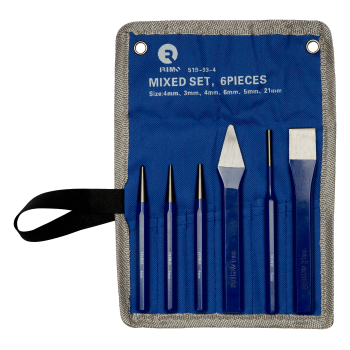 Conjunto de punções e cinzéis 6 pcs