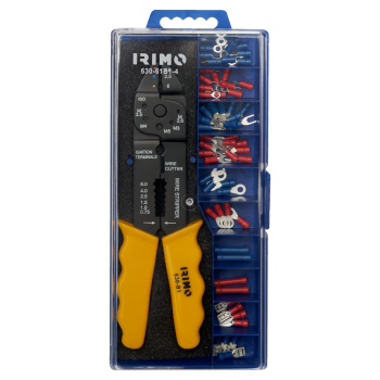 Conjunto de alicates de cravar para terminais isolados, 61 pcs Conjunto de alicates de cravar para terminais isolados, 61 pcs