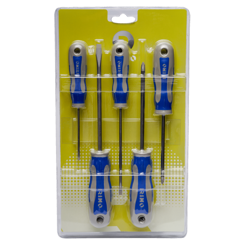 Conjunto de chaves de parafusos 5 Pcs, de fendas 3-4-6.5; Ph1-Ph2 Conjunto de chaves de parafusos 5 Pcs, de fendas 3-4-6.5; Ph1-Ph2