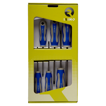 Conjunto de chaves de parafusos 6 Pcs, T10;T15;T20;T25;T27;T30