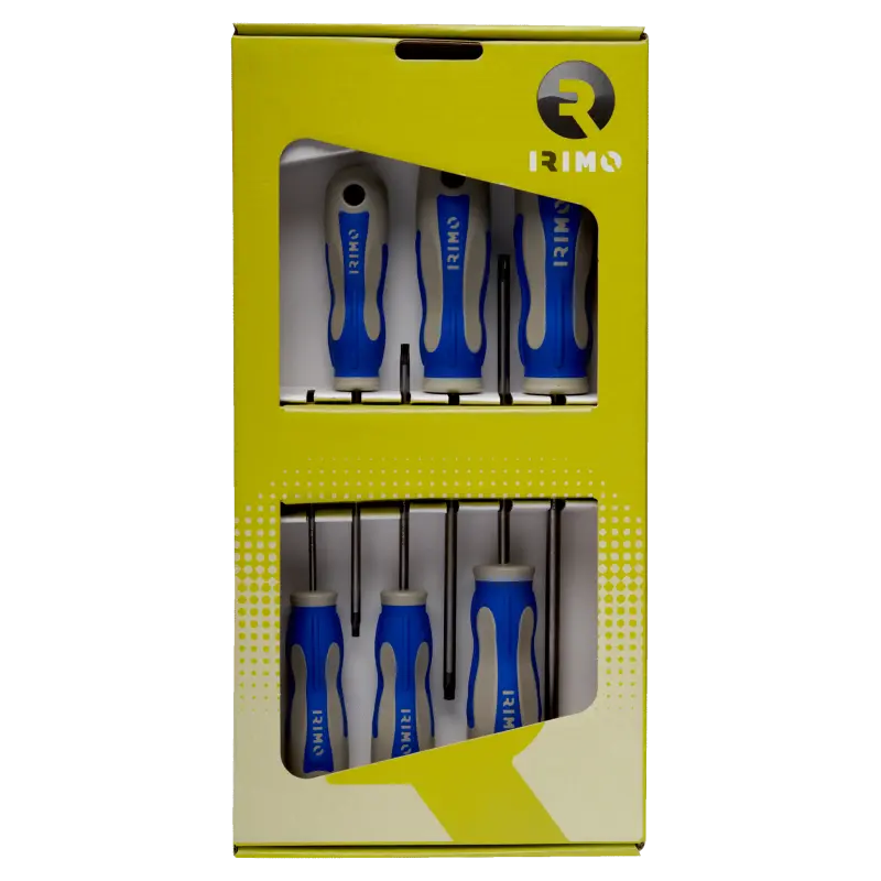 Conjunto de chaves de parafusos 6 Pcs, T10;T15;T20;T25;T27;T30