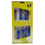 Conjunto de chaves de parafusos 6 Pcs, de fendas 3-4-5.5; Ph1-Ph2; Verificador de corrente 3X60