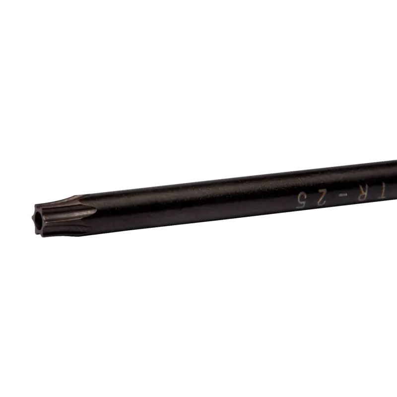 Chave torx em L inviolável com acabamento preto TR27 Chave torx em L inviolável com acabamento preto TR27