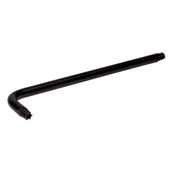 Chave torx em L inviolável com acabamento preto TR10