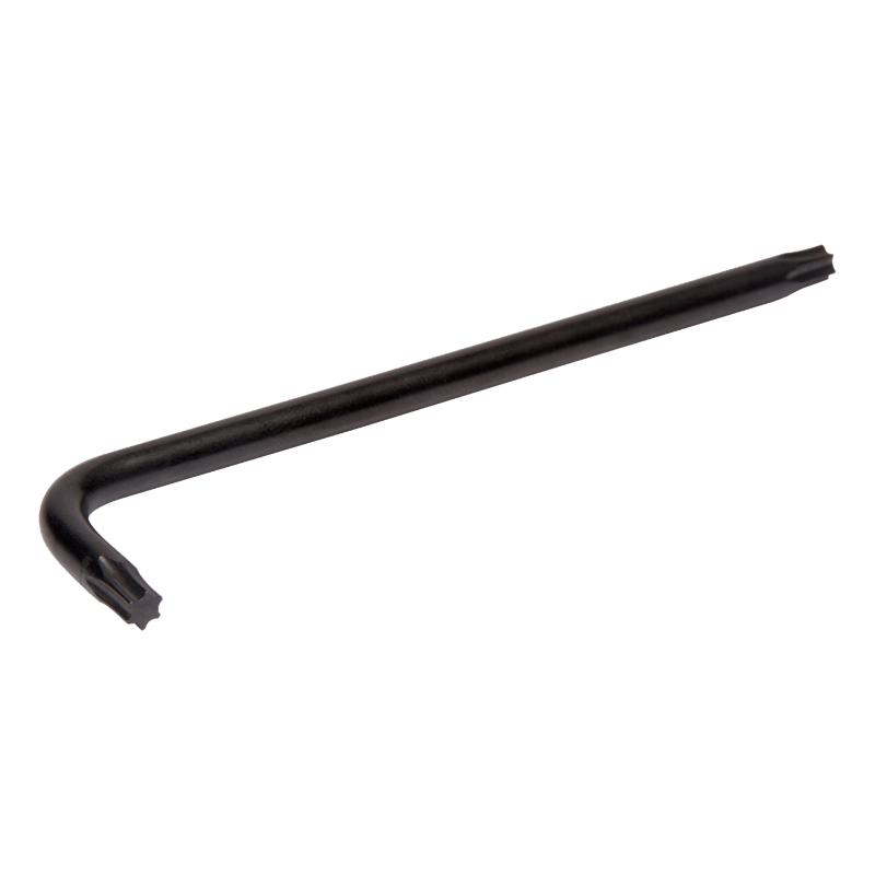 Chave torx em L com acabamento preto T8X80 Chave torx em L com acabamento preto T8X80