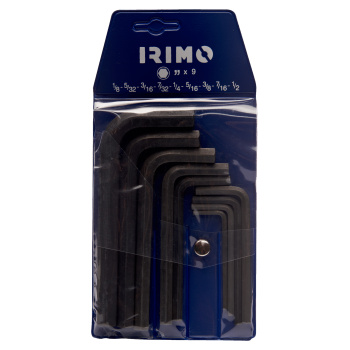 Conjunto de chaves sextavadas longas com acabamento preto em polegadas 12 pcs Conjunto de chaves sextavadas longas com acabamento preto em polegadas 12 pcs