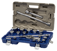 Conjunto de chaves de caixa 3/4 bi-sextavadas 21 pcs 19-50 mm