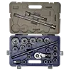 Conjunto de chaves de caixa 3/4 bi-sextavadas 21 pcs 19-50 mm Conjunto de chaves de caixa 3/4 bi-sextavadas 21 pcs 19-50 mm