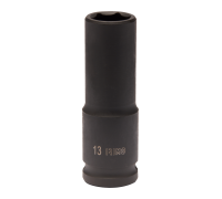 Chave de impacto de 3/8 sextavada profunda 10 mm