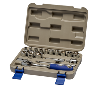 Conjunto de chaves de caixa 3/8 18 pcs 7-22 mm