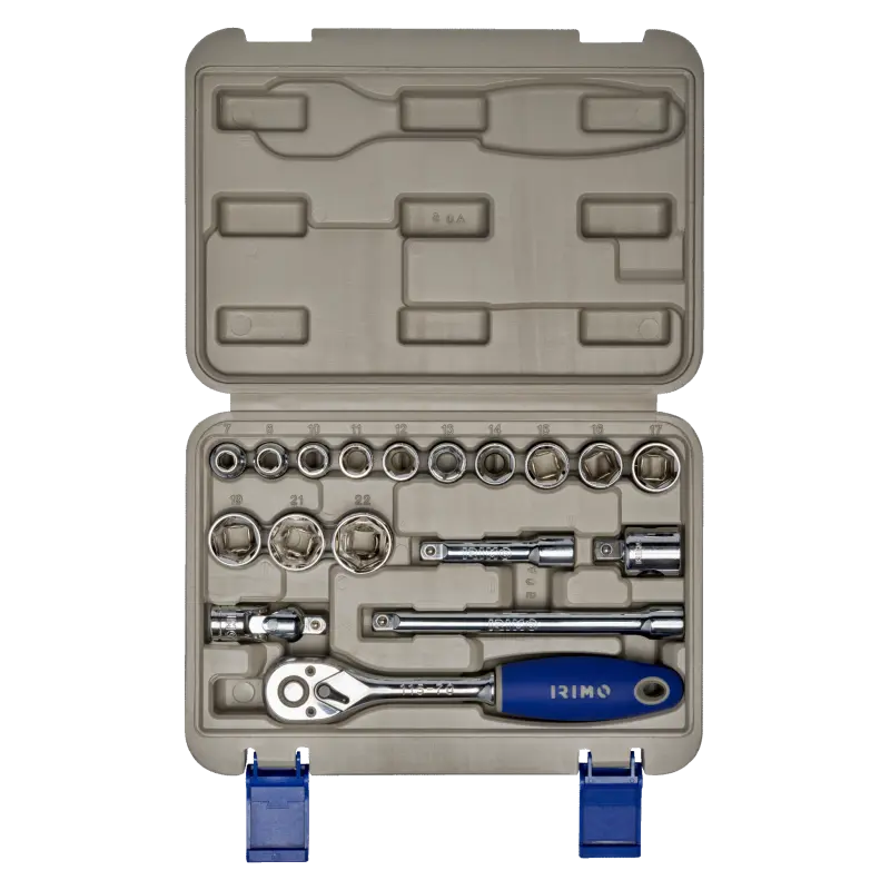 Conjunto de chaves de caixa 3/8 18 pcs 7-22 mm Conjunto de chaves de caixa 3/8 18 pcs 7-22 mm