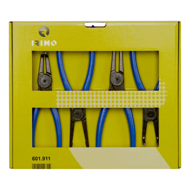 Conjunto de alicates para anéis de retenção 4 pcs, 19-60 mm Conjunto de alicates para anéis de retenção 4 pcs, 19-60 mm