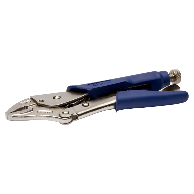 Alicate de bloqueio, mandíbulas curvadas e punho suave 140 mm Alicate de bloqueio, mandíbulas curvadas e punho suave 140 mm