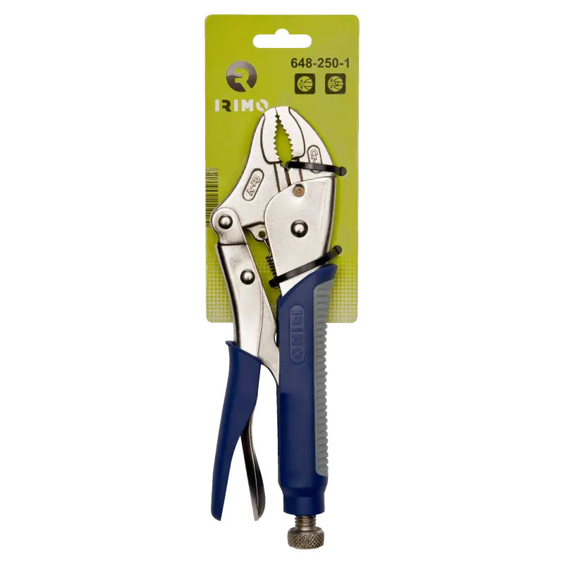 Alicate de bloqueio, mandíbulas curvadas e punho suave 140 mm Alicate de bloqueio, mandíbulas curvadas e punho suave 140 mm
