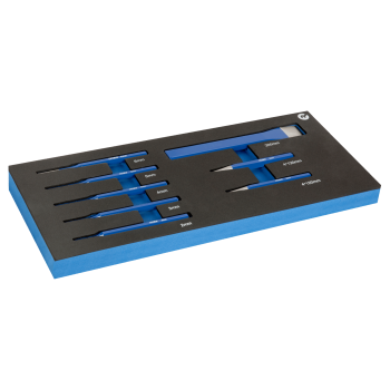 Inserções de espuma 1/3 com punções e cinzéis - 8 pcs