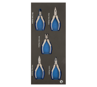 Inserções em espuma 1/3 com mini alicates - 5 pcs