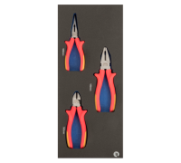 Inserções de espuma 1/3 com alicates isolados - 3 pcs