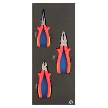 Inserções de espuma 1/3 com alicates isolados - 3 pcs