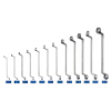 Conjunto de chaves de bocas de anéis de duplo deslocamento 6X7-30X32, carteira com 12 pcs Conjunto de chaves de bocas de anéis de duplo deslocamento 6X7-30X32, carteira com 12 pcs