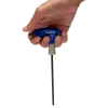 Chave de parafusos sextavada com pega em T 3X100 mm Chave de parafusos sextavada com pega em T 3X100 mm