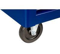 Duas rodas fixas de 125 x 30 mm