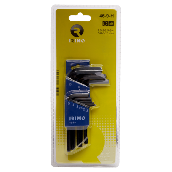 Suporte para chaves sextavadas, conjunto de 9 Pcs 1,5-10 mm Suporte para chaves sextavadas, conjunto de 9 Pcs 1,5-10 mm