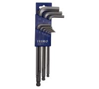 Suporte para chaves de esferas sextavadas cromadas, conjunto de 9 Pcs 1,5-10 mm