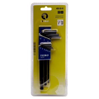Suporte para chaves de esferas sextavadas, conjunto de 9 Pcs 1,5-10 mm Suporte para chaves de esferas sextavadas, conjunto de 9 Pcs 1,5-10 mm