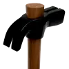 Martelo de garra curvada com punho de madeira 550G