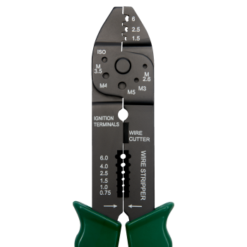 Alicates de cravar para terminais Faston não isolados