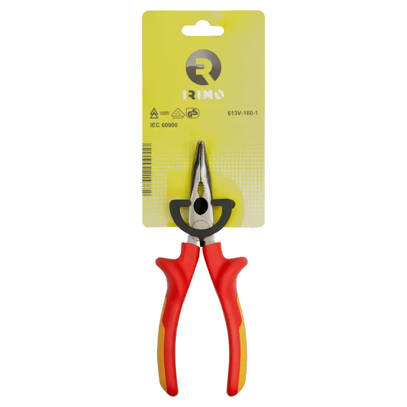 Alicate de pontas dobradas isolado 160 mm Alicate de pontas dobradas isolado 160 mm