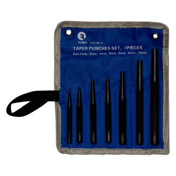 Conjunto de punções de pino cónicos, 7 Pcs 2-3-4-5-6-8-10 mm