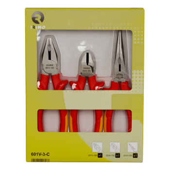 Conjunto de alicates isolados, 3 pcs