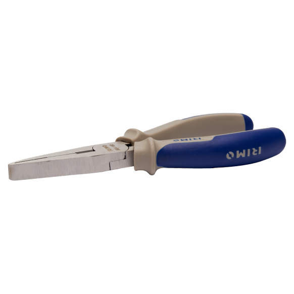 Alicate de pontas chatas de 160 mm com pegas em bimaterial Alicate de pontas chatas de 160 mm com pegas em bimaterial