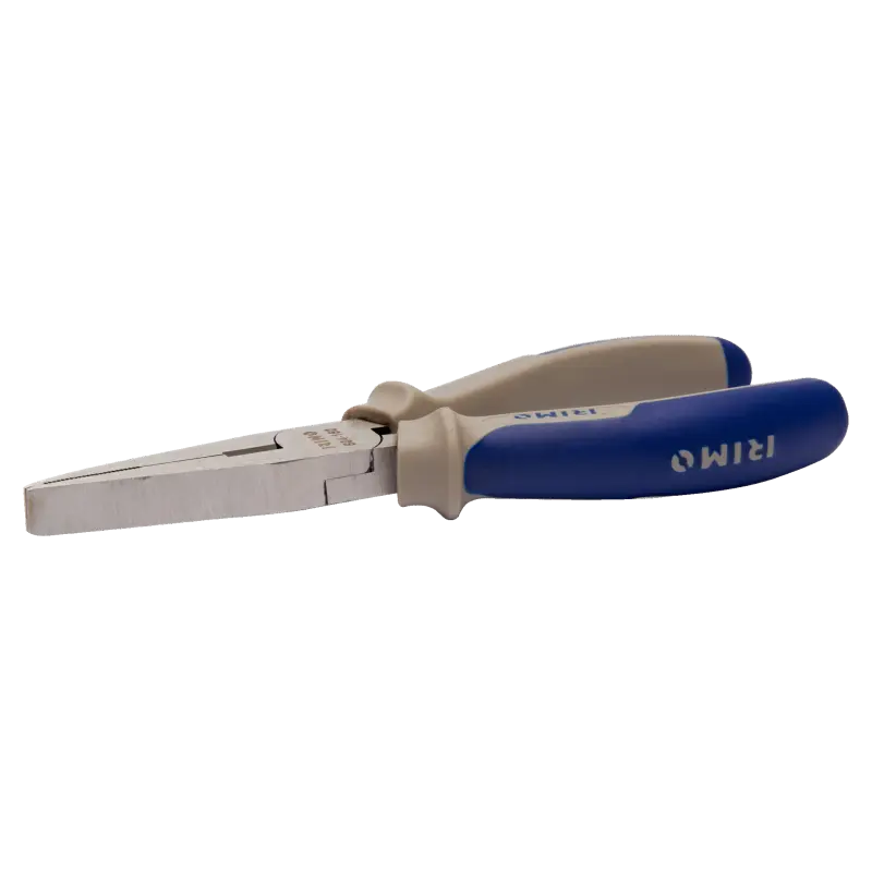 Alicate de pontas chatas de 180 mm com pegas em bimaterial Alicate de pontas chatas de 180 mm com pegas em bimaterial