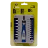 Conjunto de chaves de parafusos de precisão com suporte para pontas de roquete 17 pontas 4 mm Conjunto de chaves de parafusos de precisão com suporte para pontas de roquete 17 pontas 4 mm