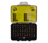 Conjunto de pontas 1/4 de 61 Pcs com adaptador, suporte para pontas Qr