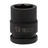 Chave de impacto de 1/2 sextavada 19 mm Chave de impacto de 1/2 sextavada 19 mm