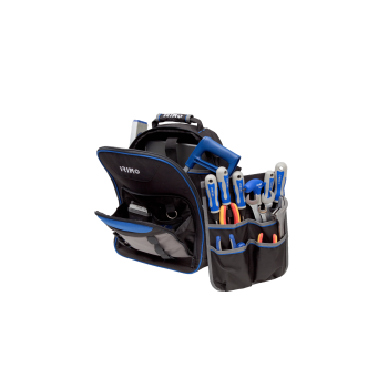 Mochila para ferramentas com 10 bolsos e compartimento para PC Mochila para ferramentas com 10 bolsos e compartimento para PC