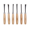 Conjunto de talhadeiras, 6 Pcs em polegadas numa embalagem de blister Conjunto de talhadeiras, 6 Pcs em polegadas numa embalagem de blister