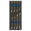 Inserções de espuma 1/3 com chaves de bocas e roquete combinadas - 8 pcs Inserções de espuma 1/3 com chaves de bocas e roquete combinadas - 8 pcs