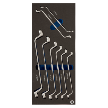 Inserções de espuma 1/3 com chaves de anel de dupla compensação - 8 pcs