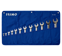 Chave de extremidade aberta dupla 6X7-30X32 12 Pcs em carteira